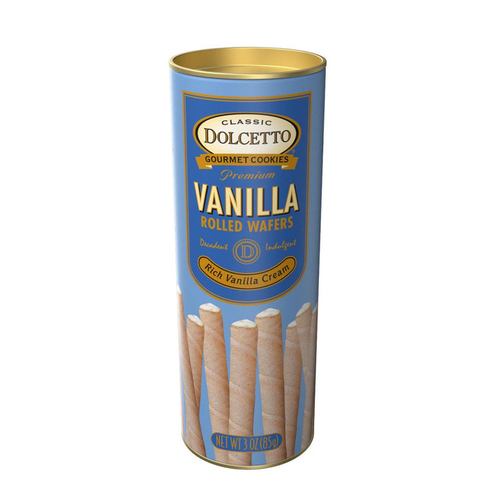 Dolcetto Cream Filled Rolled Wafers | Vanilla Dolcetto Cream Filled Rolled Wafers | Vanilla