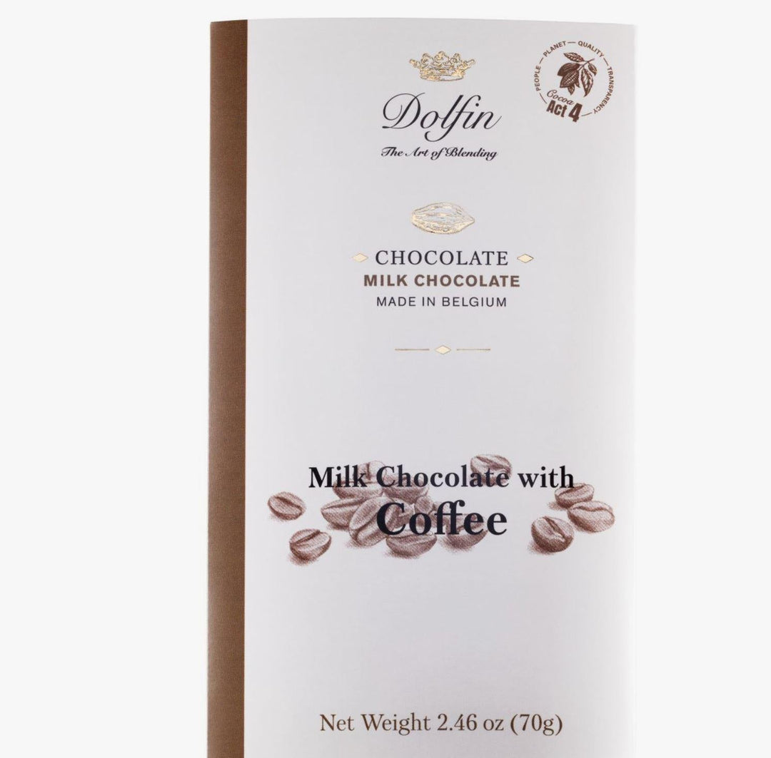Dolfin Fine Belgium Chocolate | Dark Chocolate with Coffee Dolfin Fine Belgium Chocolate | Dark Chocolate with Coffee