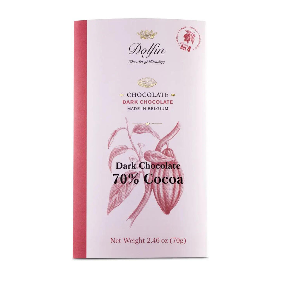 Dolfin Fine Belgium Chocolate | Extra Dark Chocolate 70% Cocoa Dolfin Fine Belgium Chocolate | Extra Dark Chocolate 70% Cocoa