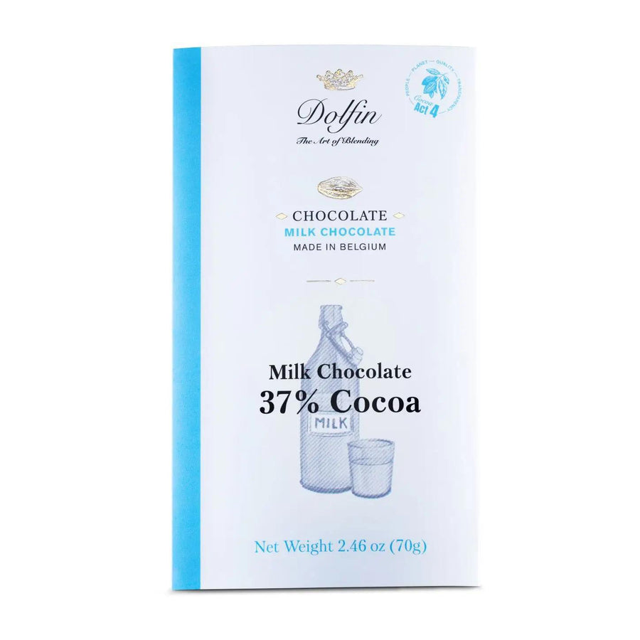 Dolfin Fine Belgium Chocolate | Milk Chocolate 37% Cocoa Dolfin Fine Belgium Chocolate | Milk Chocolate 37% Cocoa