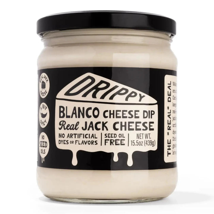 Drippy Dip Queso Blanco – 15.5oz Jar Drippy Dip Queso Blanco – 15.5oz Jar