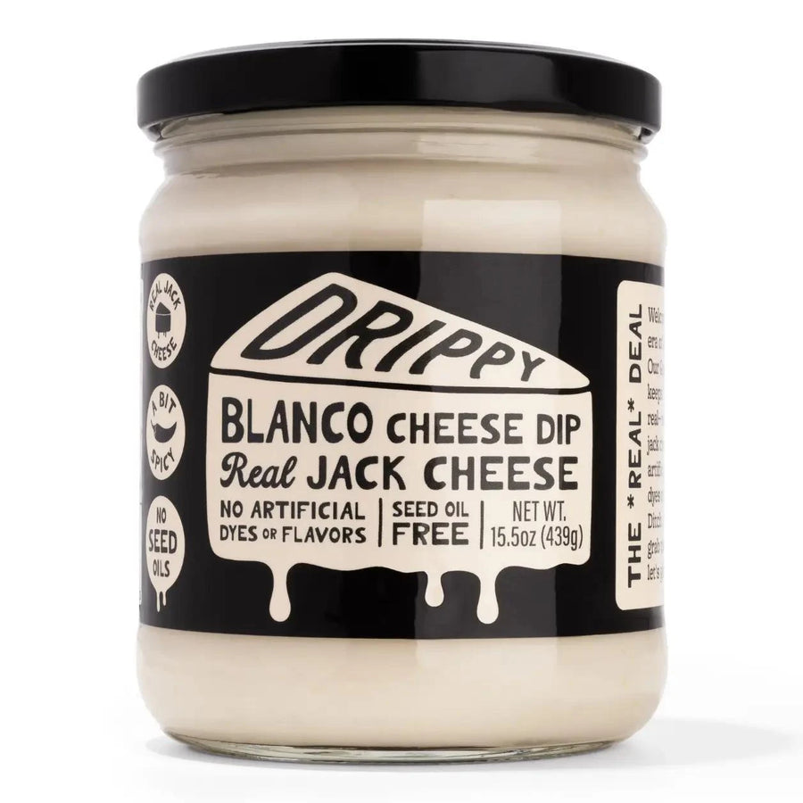 Drippy Dip Queso Blanco – 15.5oz Jar Drippy Dip Queso Blanco – 15.5oz Jar