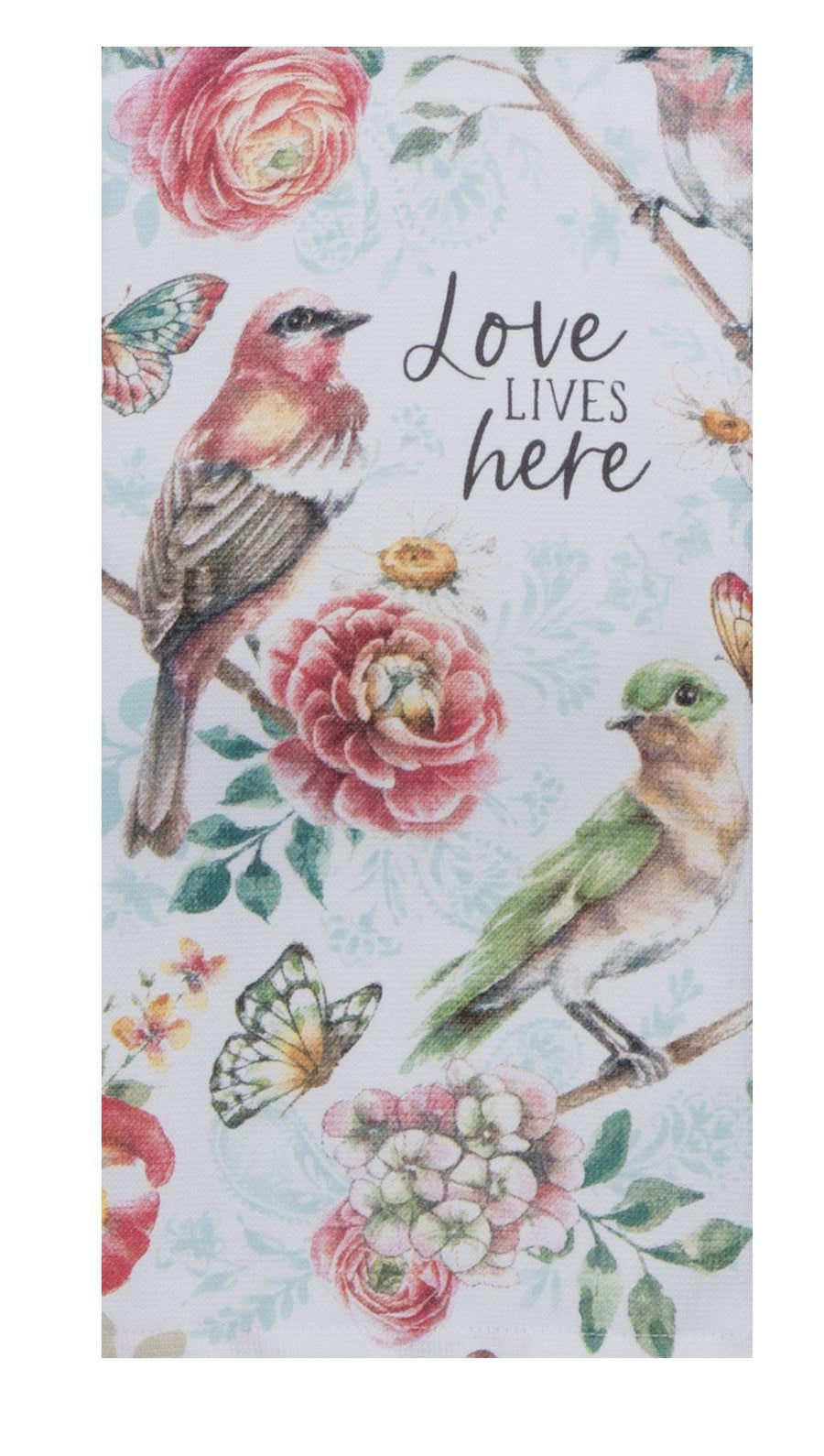 Dual Purpose Terry Towel | Garden Butterfly Love Lives Here Dual Purpose Terry Towel | Garden Butterfly Love Lives Here