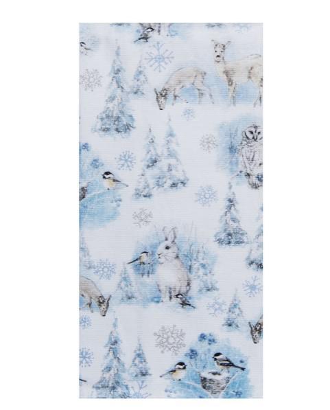 Dual Purpose Terry Towel | Let it Snow Snowy Forest Dual Purpose Terry Towel | Let it Snow Snowy Forest