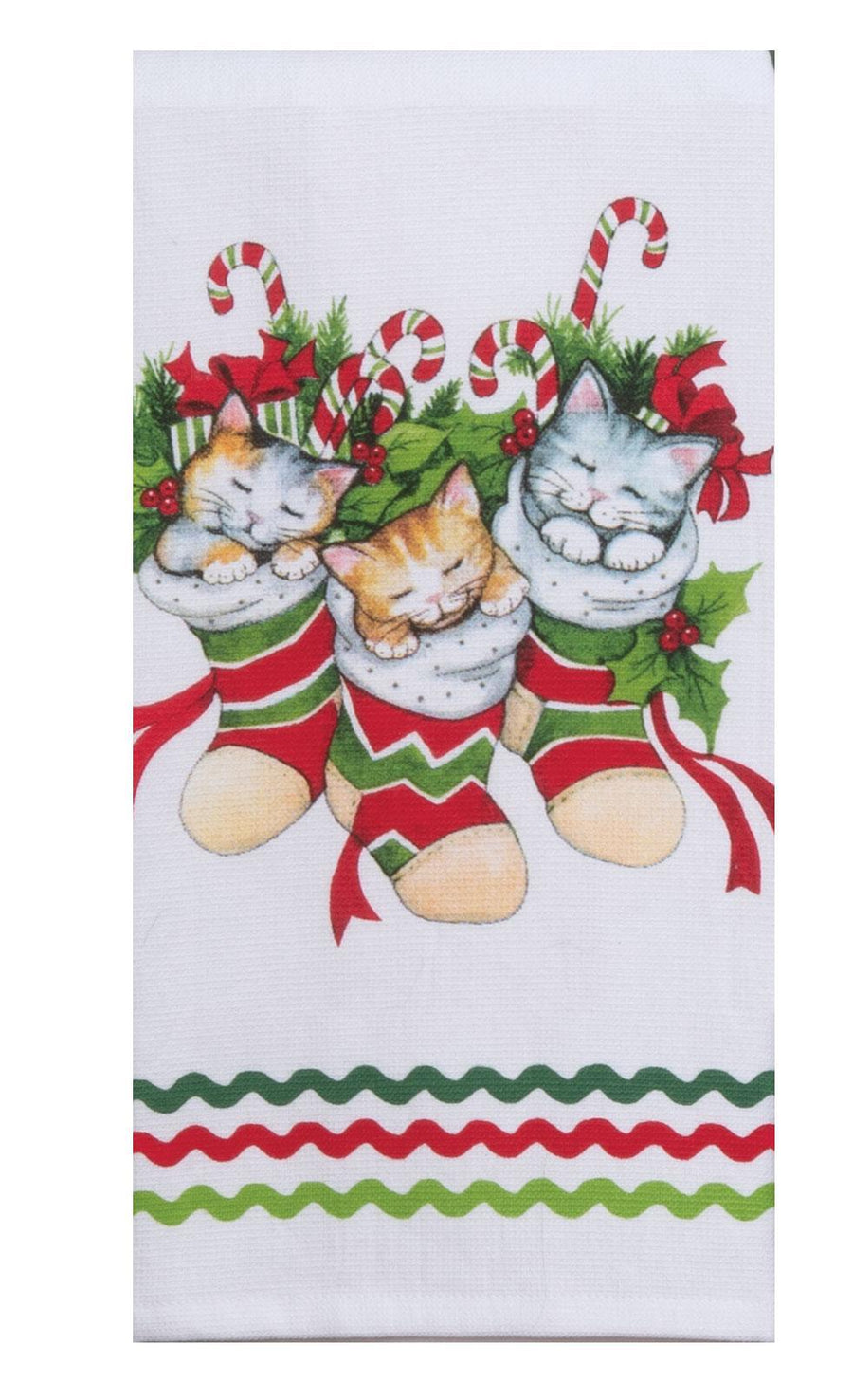 Dual Purpose Terry Towel | Meowy Christmas Stocking