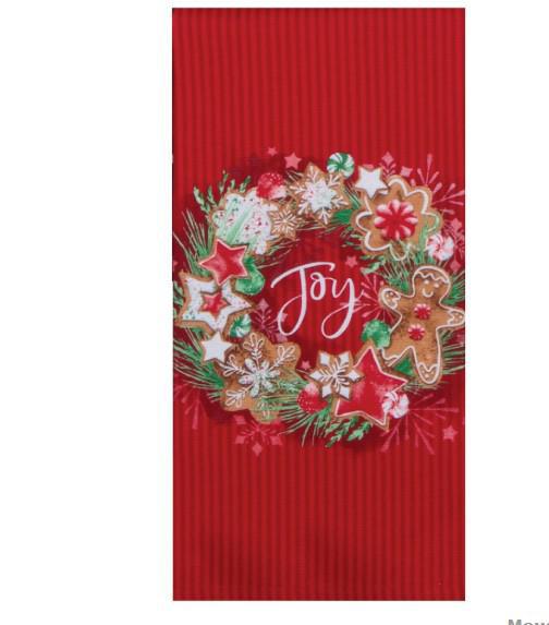 Dual Purpose Terry Towel | Sweet Ginger Joy Wreath Dual Purpose Terry Towel | Sweet Ginger Joy Wreath