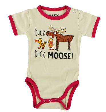 Duck Duck Moose Infant Creeper Onesie | Pink