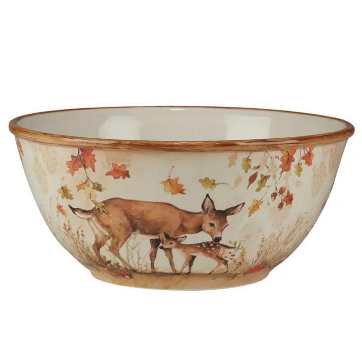 Earthenware Deep Bowl | Pine Forest