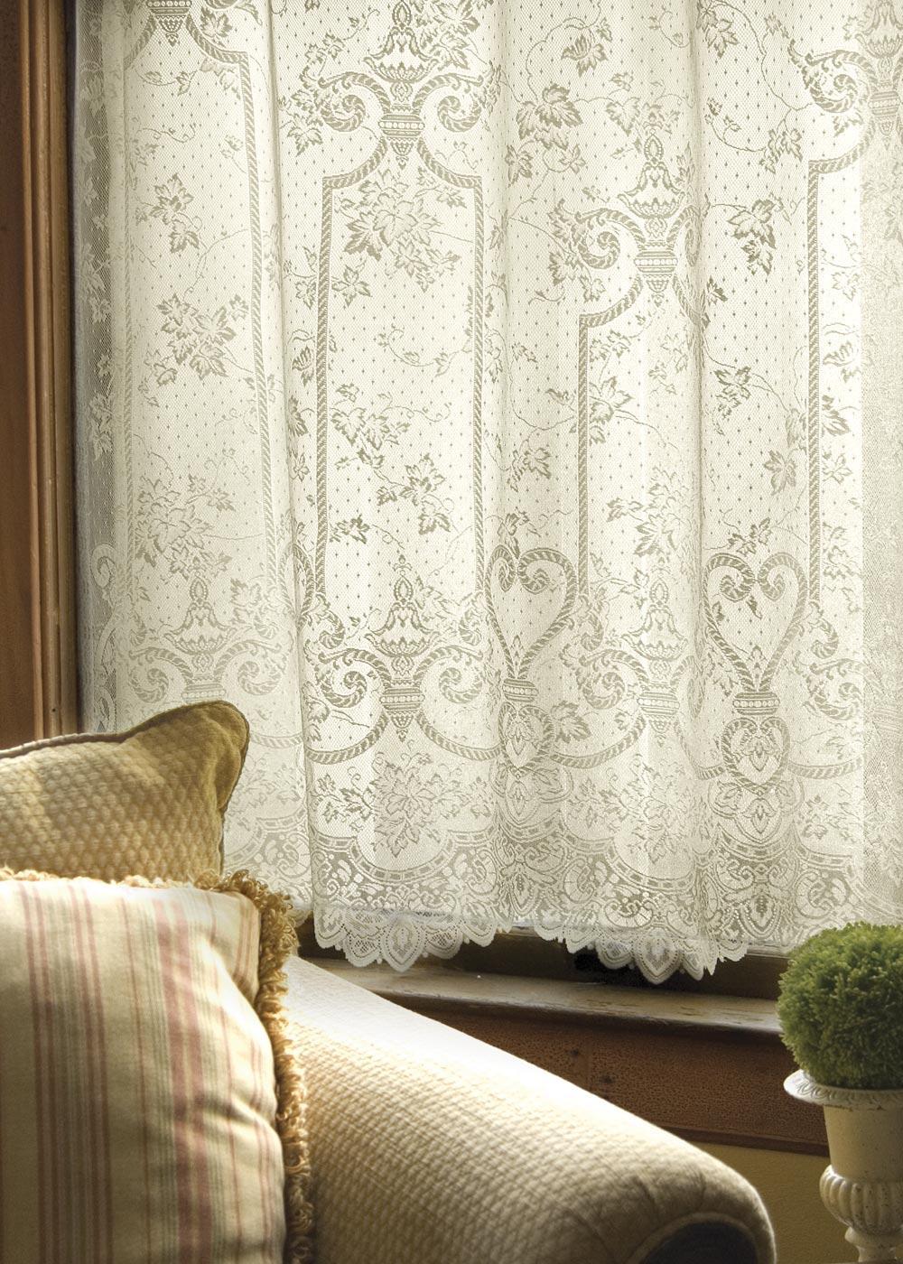 Heritage Lace Curtains | English Ivy Panel Ecru 60" x 63"