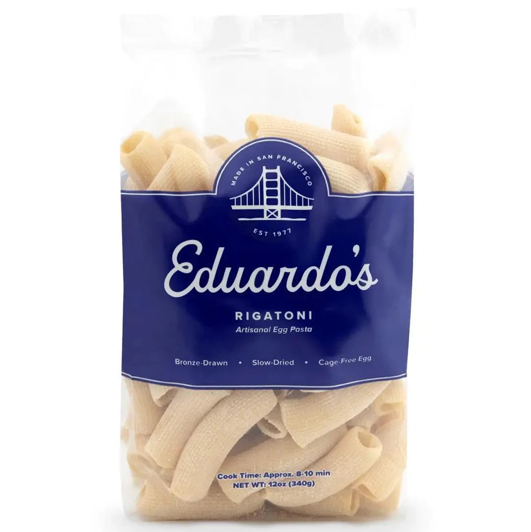 Eduardo's Pasta Rigatoni | Bronze-Drawn Pasta (12oz) Eduardo's Pasta Rigatoni | Bronze-Drawn Pasta (12oz)