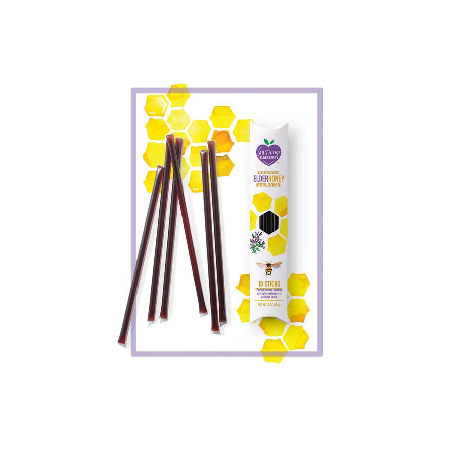 Elderberry Honey Straws - Pack of 10 Elderberry Honey Straws - Pack of 10
