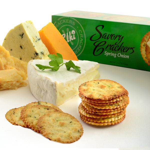 Elki Savory Crackers | Spring Onion Elki Savory Crackers | Spring Onion