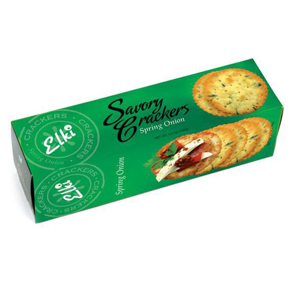 Elki Savory Crackers | Spring Onion Elki Savory Crackers | Spring Onion