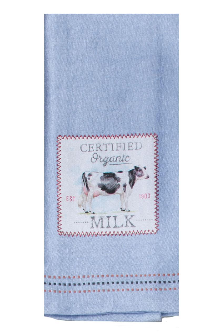 Embroidered Flour Sack Towel | Local Market Organic Milk