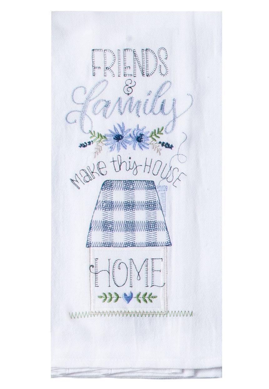 Embroidered Flour Sack Towel | Love Grows Here