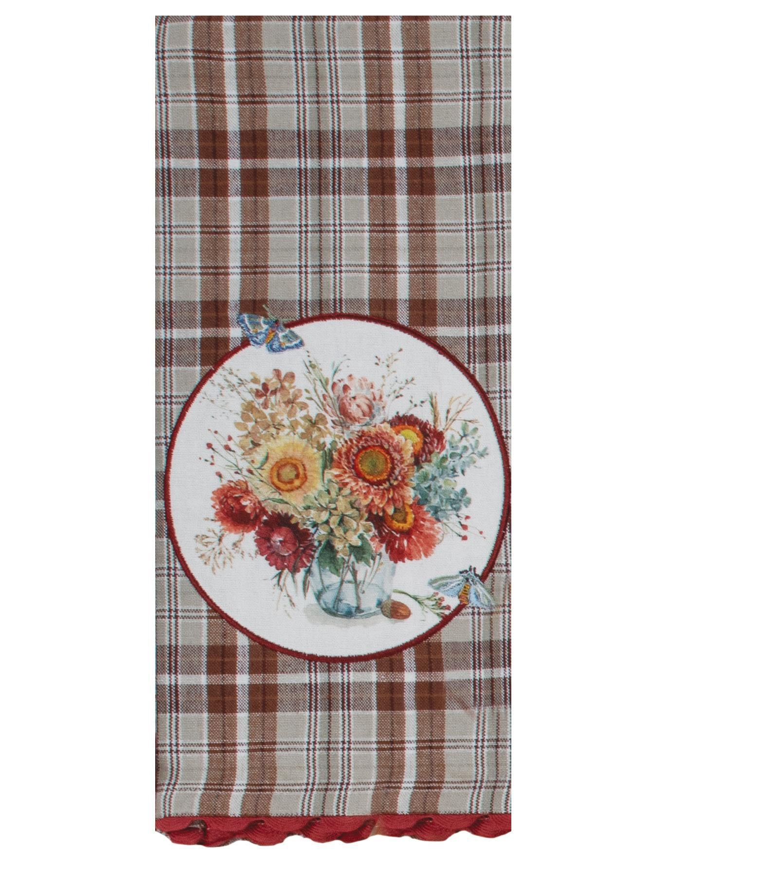 Embroidered Tea Towel | Nature's Splendor