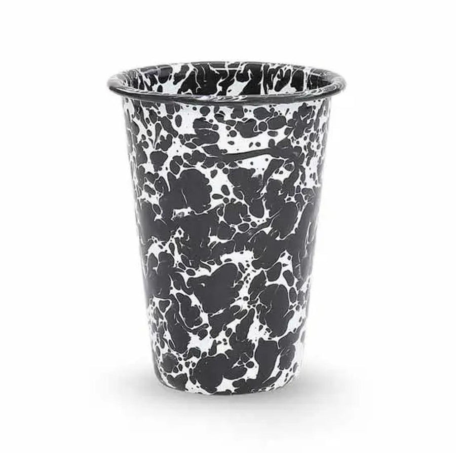 Enamelware Splatter Tumbler | Black & White Enamelware Splatter Tumbler | Black & White
