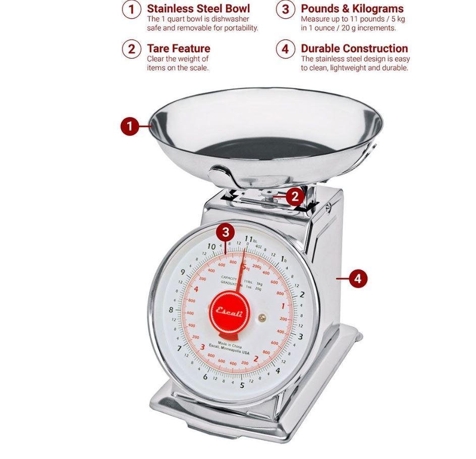 Escali Mechanical Dial Scale Escali Mechanical Dial Scale