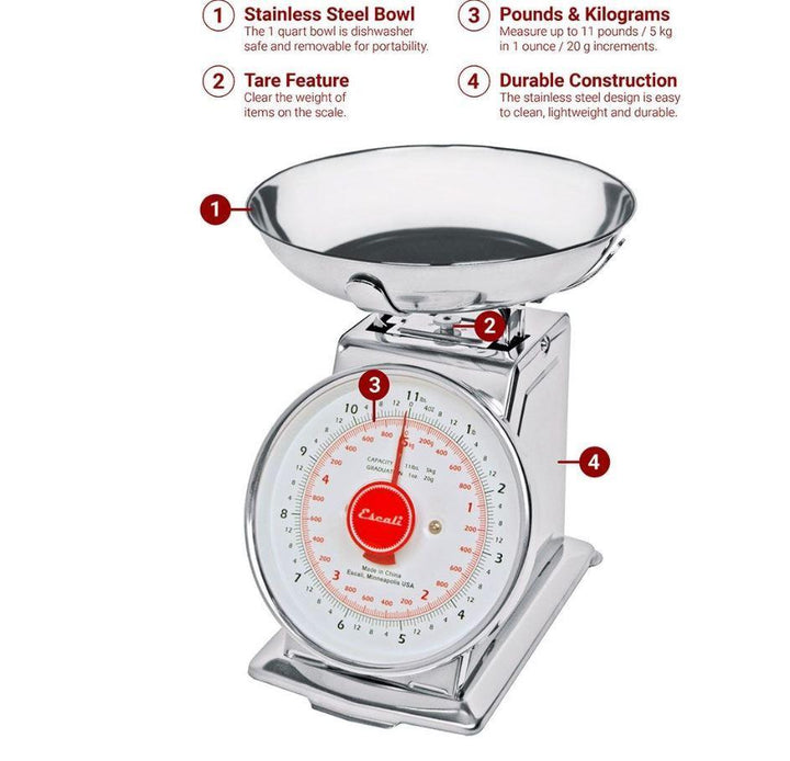 Escali Mechanical Dial Scale Escali Mechanical Dial Scale