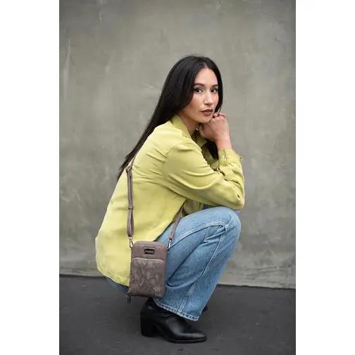 Liz Soto Handbag | Gina Compact Crossbody Bag Espresso