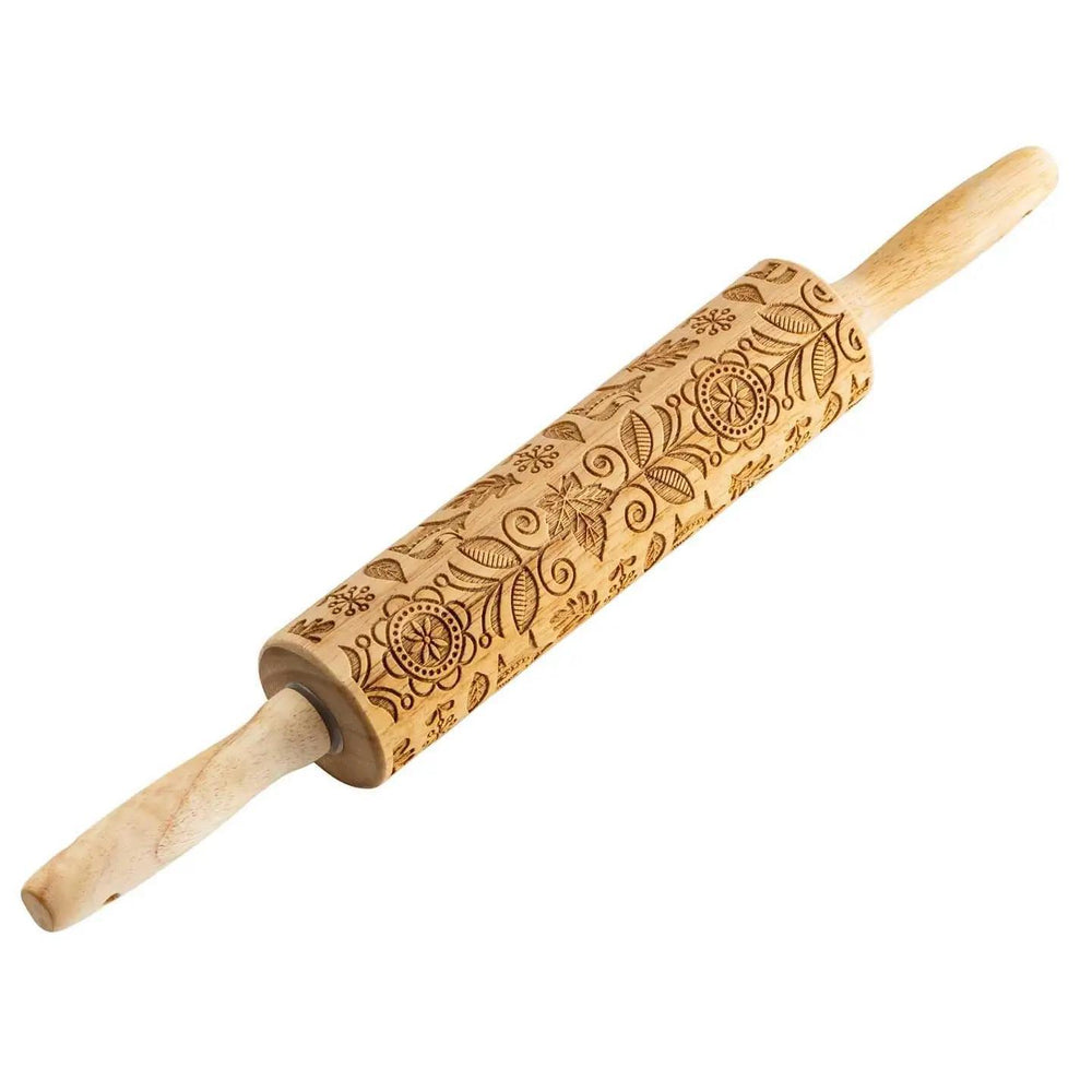 Embossed Rolling Pin 15.25" Fall Embossed Rolling Pin 15.25"