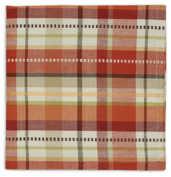 Fall Cloth Napkins Fall Garden Plaid Fall Cloth Napkins