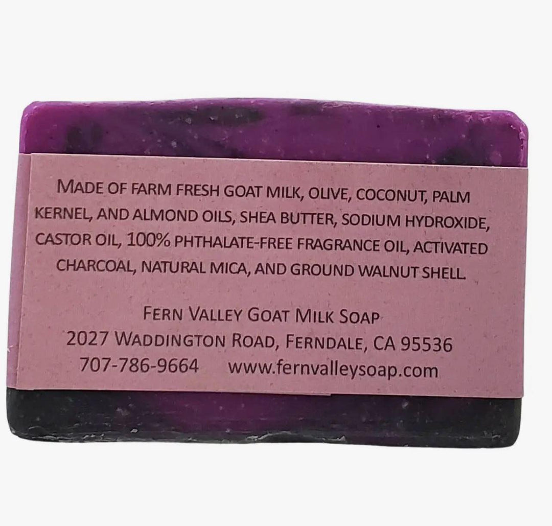Fern Valley  Goat Milk Soap | Charcoal Exfoliating Scrub | Angel - Flirty Floral Scent Fern Valley  Goat Milk Soap | Charcoal Exfoliating Scrub | Angel - Flirty Floral Scent