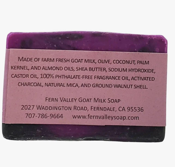 Fern Valley  Goat Milk Soap | Charcoal Exfoliating Scrub | Angel - Flirty Floral Scent Fern Valley  Goat Milk Soap | Charcoal Exfoliating Scrub | Angel - Flirty Floral Scent