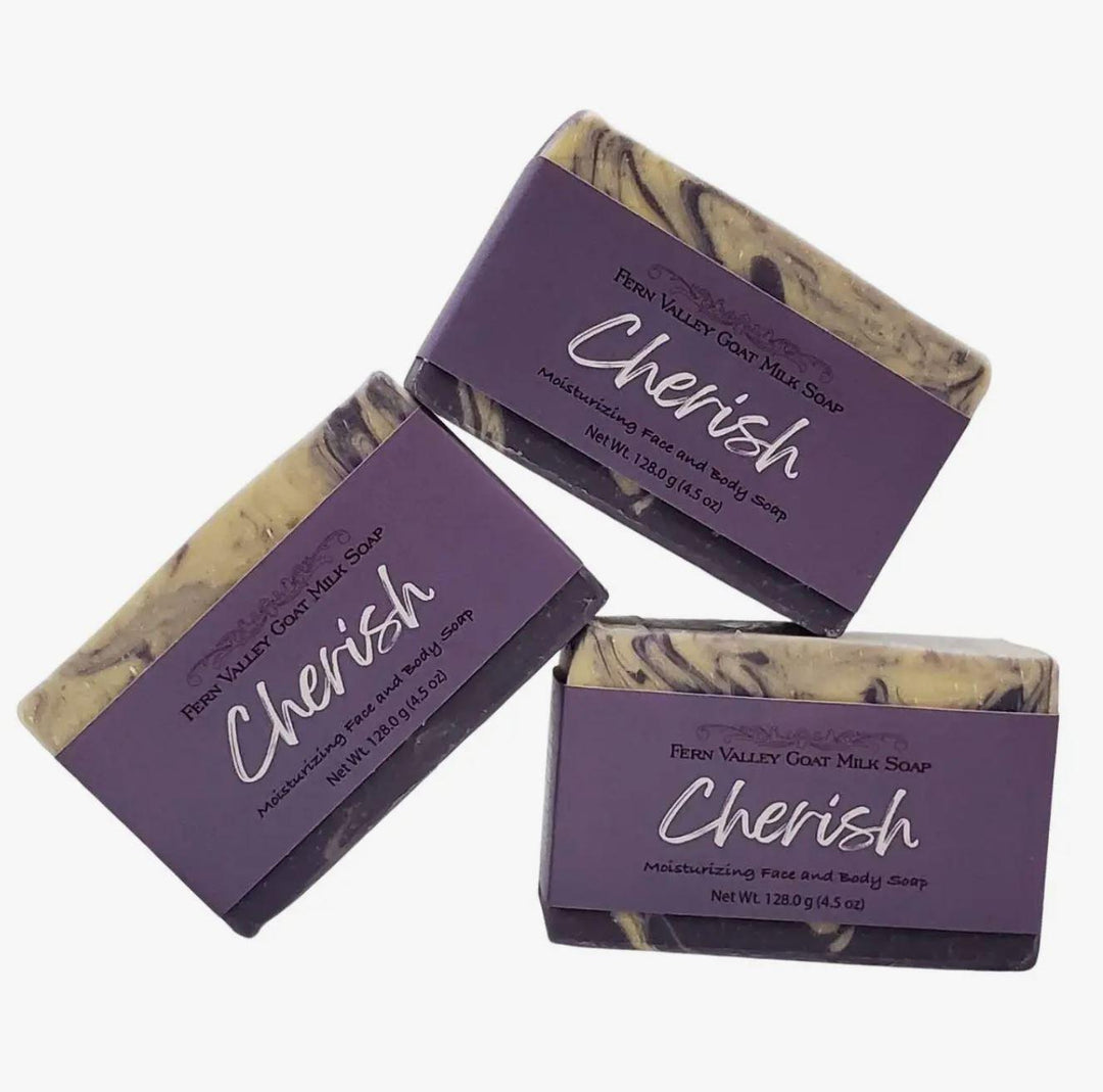 Fern Valley  Goat Milk Soap | Cherish - Delightful Sheer Floral Scent Fern Valley  Goat Milk Soap | Cherish - Delightful Sheer Floral Scent