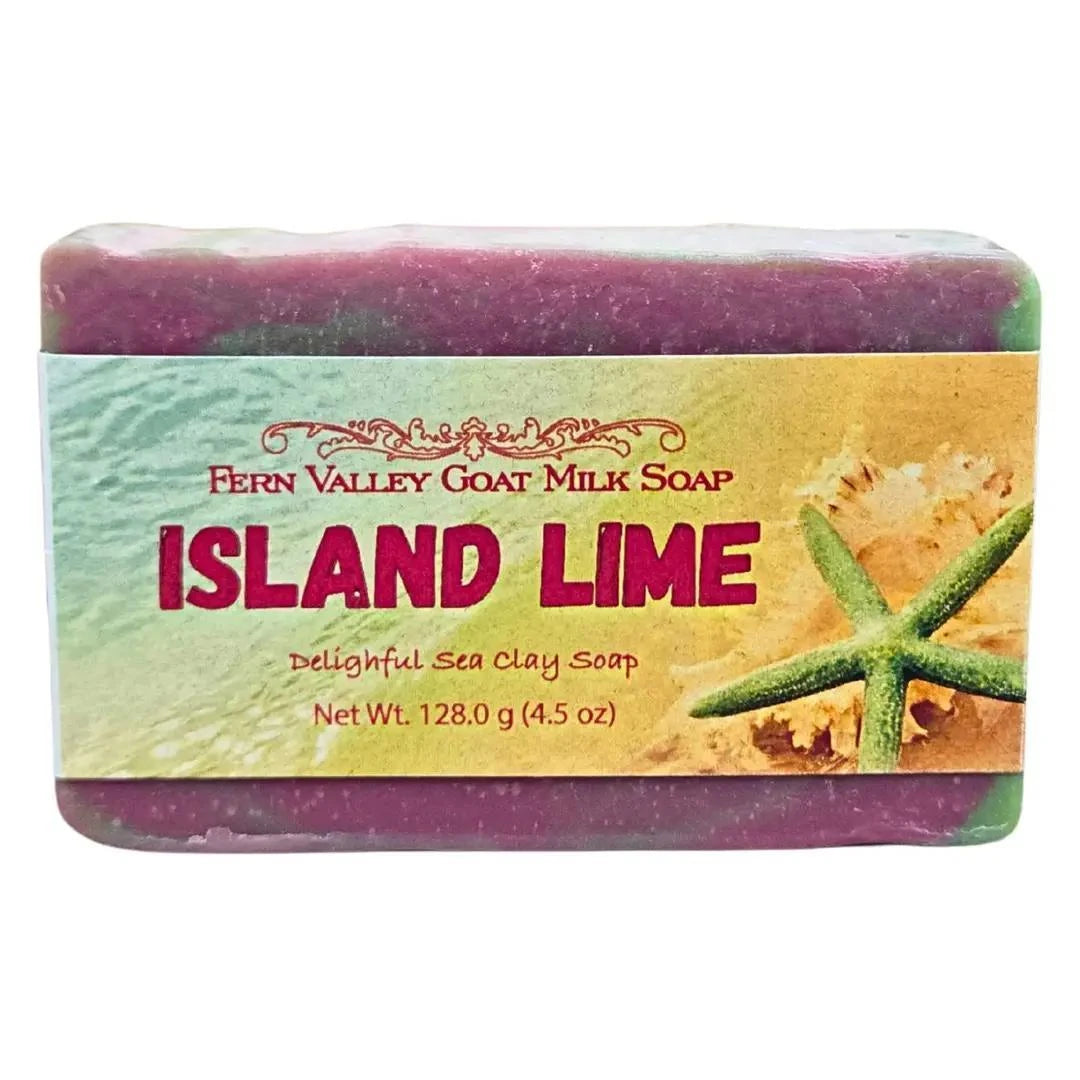 Fern Valley Goat Milk Soap | Island Lime Sea Clay Soap Fern Valley Goat Milk Soap | Island Lime Sea Clay Soap