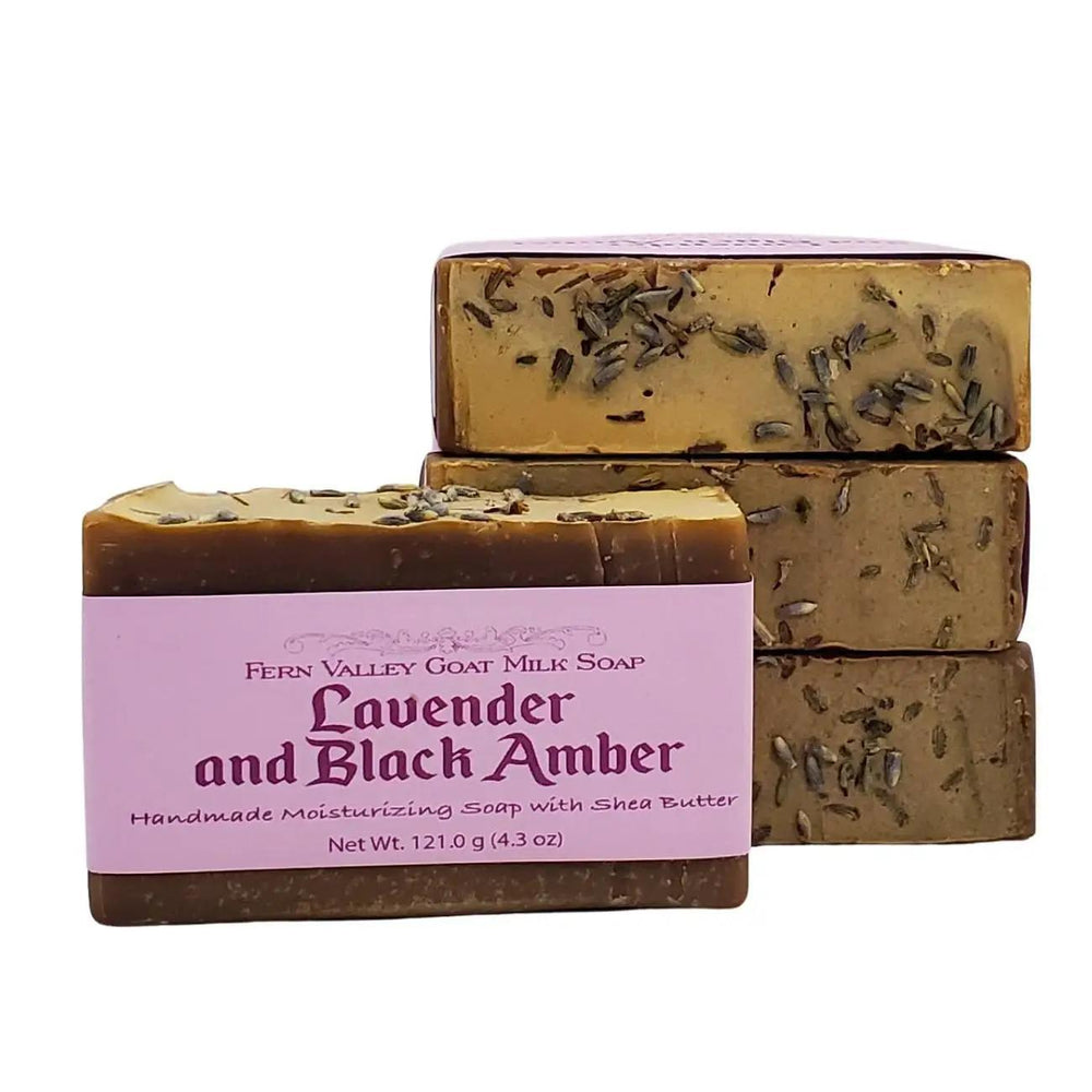 Fern Valley Goat Milk Soap | Lavender & Black Amber Fern Valley Goat Milk Soap | Lavender & Black Amber