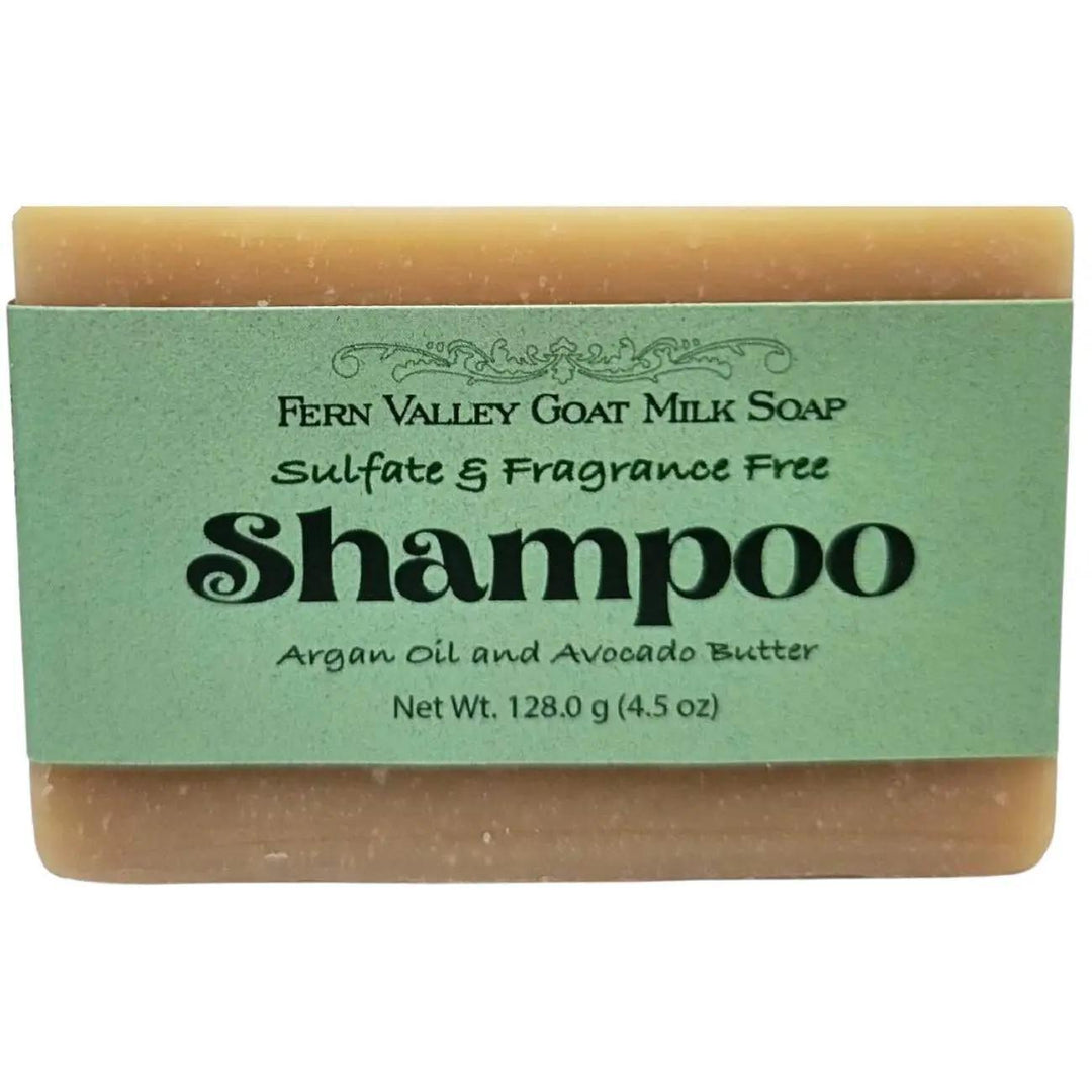 Fern Valley Handmade Goat Milk Shampoo Bar | Argan Oil & Avocado Butter | Fragrance-Free Fern Valley Handmade Goat Milk Shampoo Bar | Argan Oil & Avocado Butter | Fragrance-Free