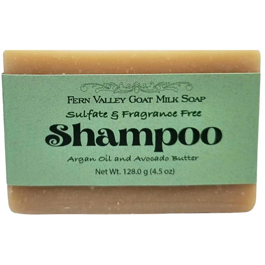 Fern Valley Handmade Goat Milk Shampoo Bar | Argan Oil & Avocado Butter | Fragrance-Free Fern Valley Handmade Goat Milk Shampoo Bar | Argan Oil & Avocado Butter | Fragrance-Free