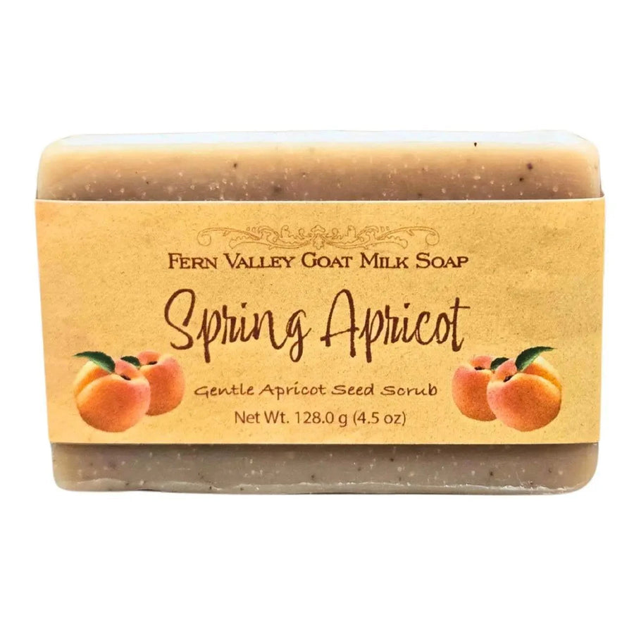 Fern Valley Handmade Goat Milk Soap | Spring Apricot Exfoliating Scrub Fern Valley Handmade Goat Milk Soap | Spring Apricot Exfoliating Scrub