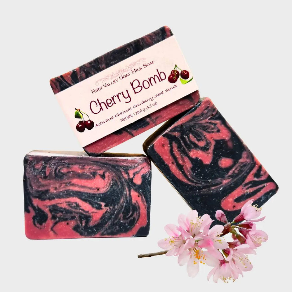 Fern Valley Natural Goat Milk Soap | Cherry Bomb Scrub Fern Valley Natural Goat Milk Soap | Cherry Bomb Scrub