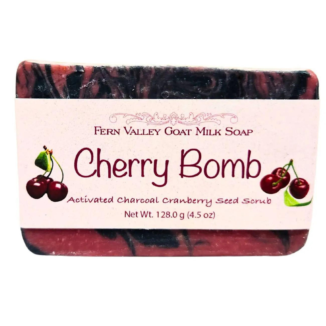 Fern Valley Natural Goat Milk Soap | Cherry Bomb Scrub Fern Valley Natural Goat Milk Soap | Cherry Bomb Scrub