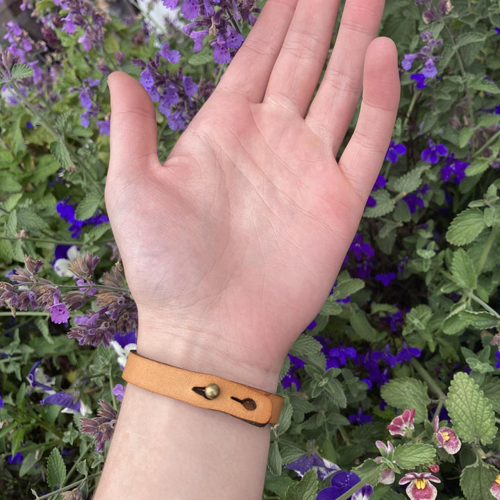 Ferndale CA Thin Leather Bracelet