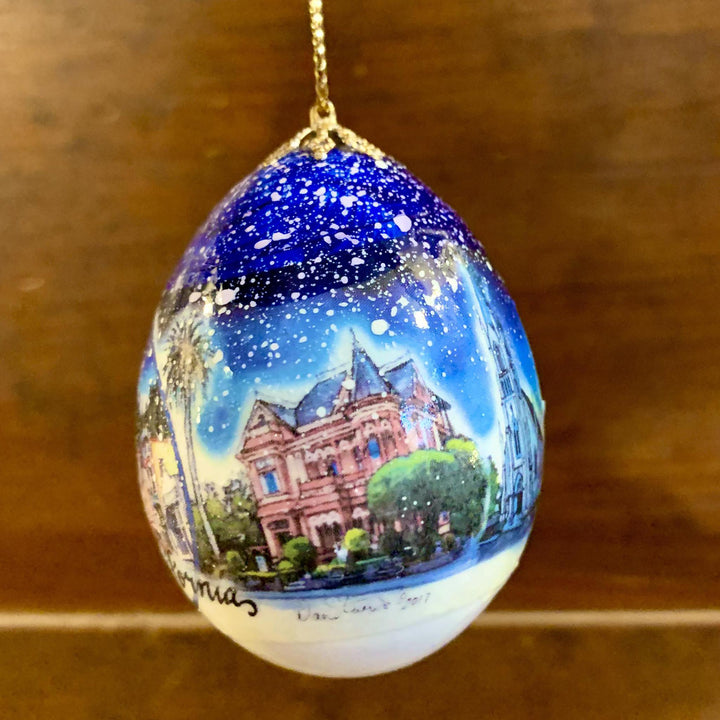 Ferndale California Christmas Egg Ornament Ferndale California Christmas Egg Ornament