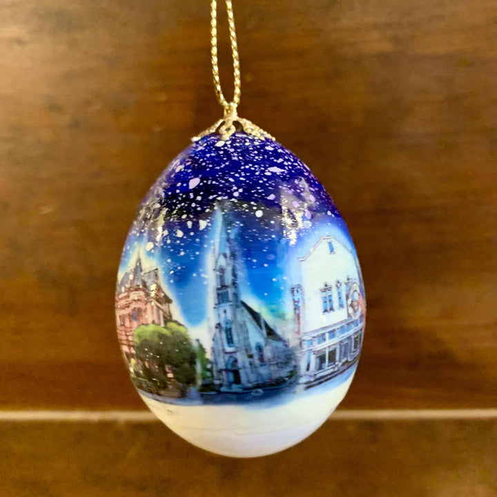 Ferndale California Christmas Egg Ornament Ferndale California Christmas Egg Ornament