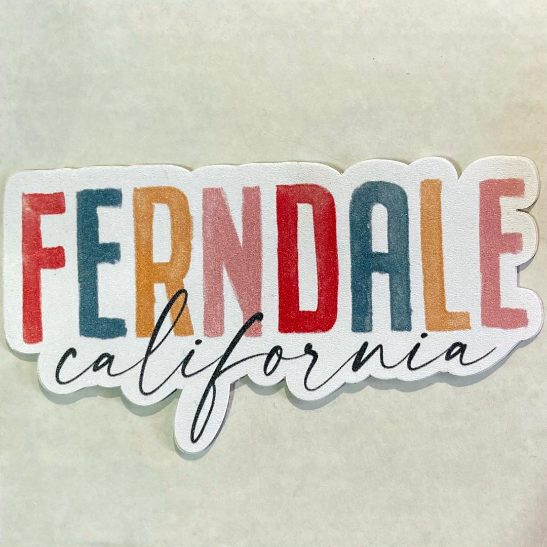 Ferndale Watercolor Vinyl Sticker