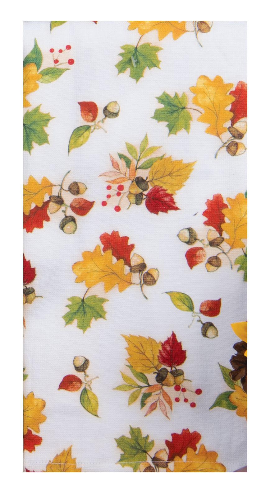 Fetching Fall Acorn Toss Dual Purpose Terry Towel Fetching Fall Acorn Toss Dual Purpose Terry Towel