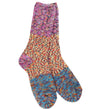 World's Softest® Socks Weekend Ragg Crew Colorblock Fiesta