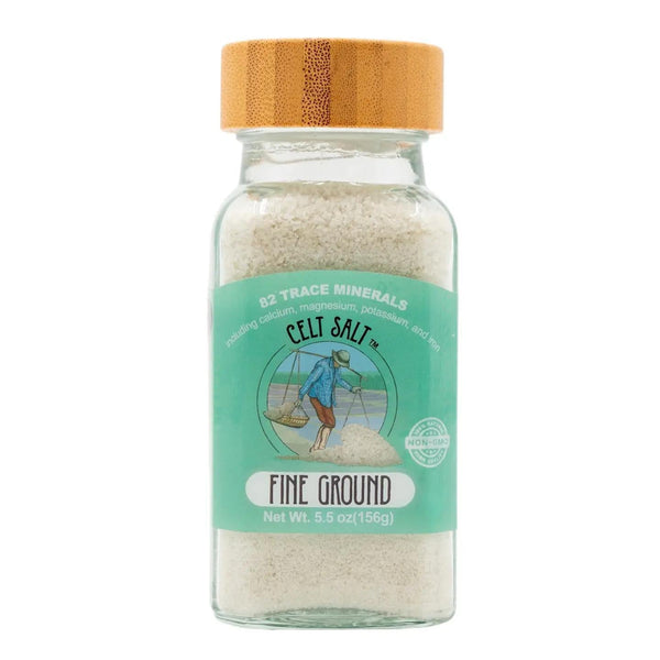 Celtic Sea Salt Fine Ground 5.5 oz Glass Shaker Celtic Sea Salt