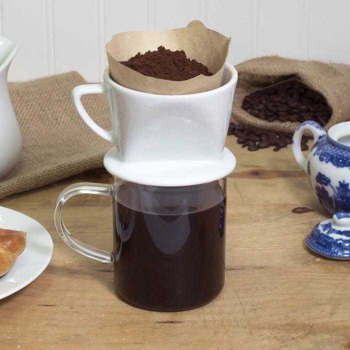 Fino Porcelain Coffee Filter Cone, 1 Cup Fino Porcelain Coffee Filter Cone, 1 Cup
