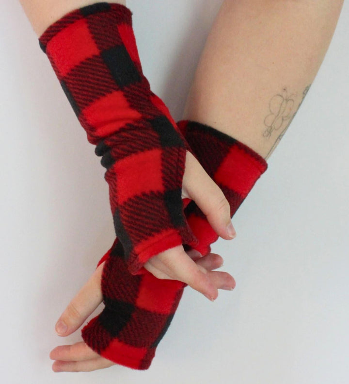 Fleece Fingerless Gloves