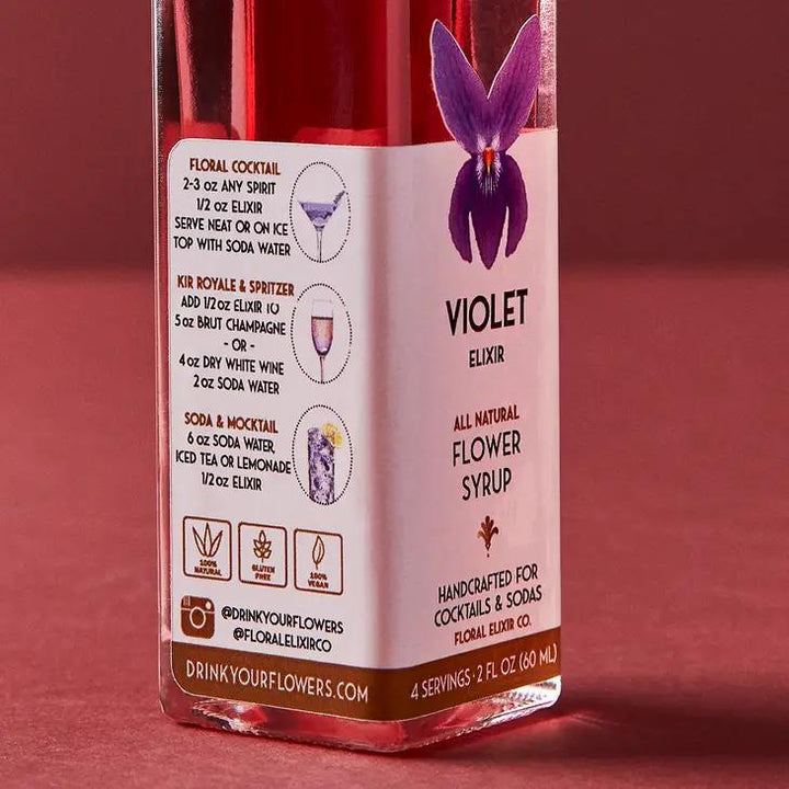 Floral Elixir Syrups | Violet Floral Elixir Syrups | Violet