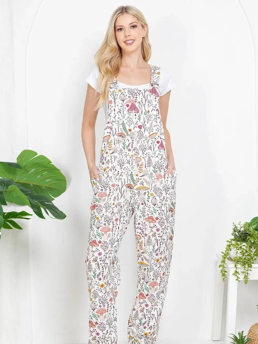 Floral Mushroom Overall Floral Mushroom Overall