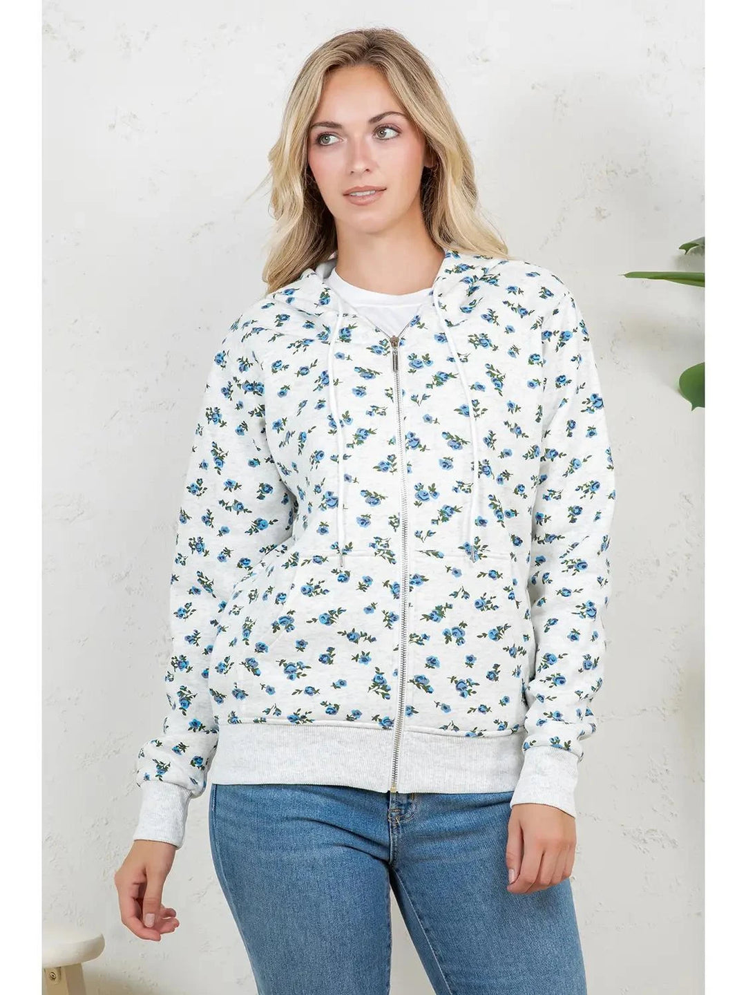 Floral Zipper Hoodie Floral Zipper Hoodie