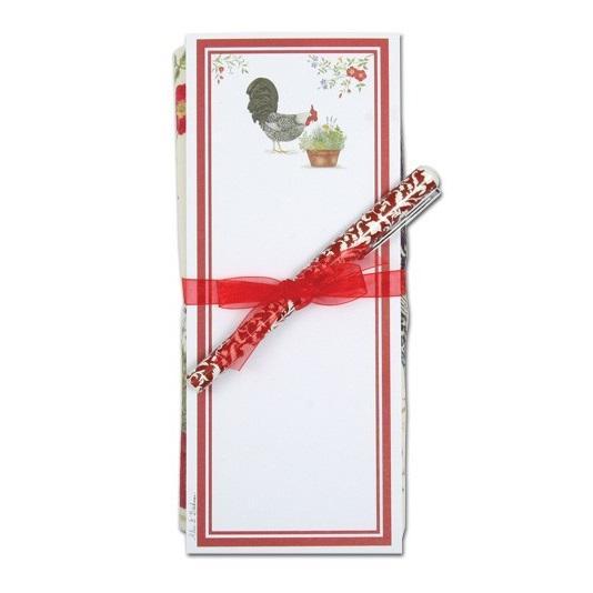 Flour Sack Towel & Magnetic Note Pad Gift Set | Rooster Flour Sack Towel & Magnetic Note Pad Gift Set | Rooster