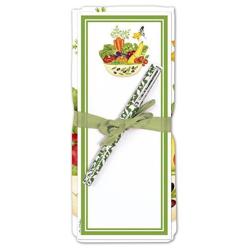 Flour Sack Towel & Magnetic Note Pad Gift Set | Salad Bowl Flour Sack Towel & Magnetic Note Pad Gift Set | Salad Bowl